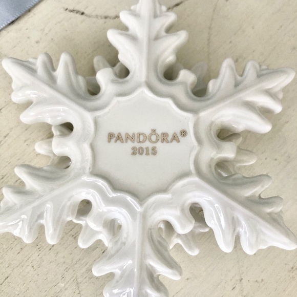 Pandora, 2015, Snowflake, Christmas, Ornament, Porcelain, Like New - Picture 5 of 16